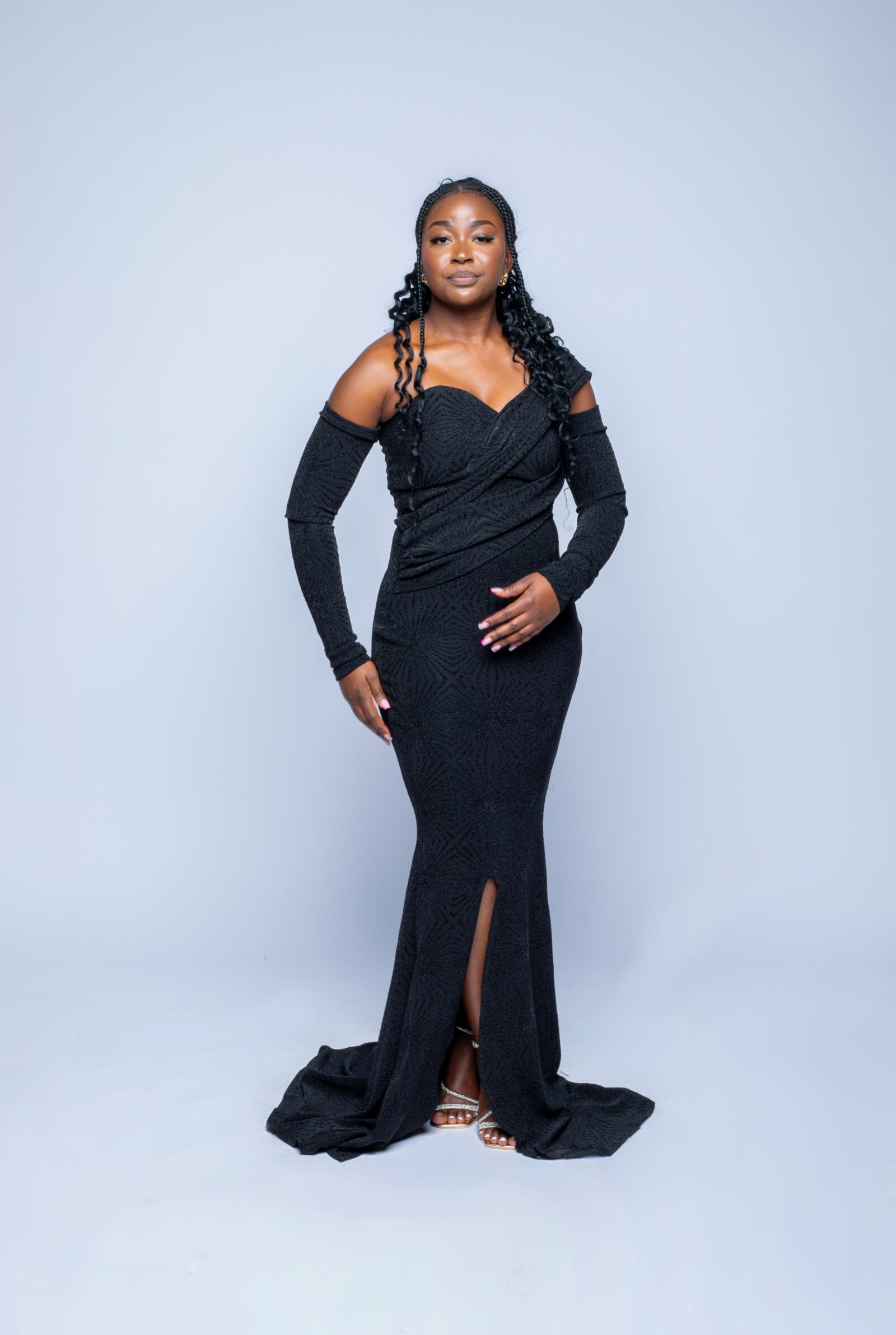 robe sirène Ébène – reine salomé