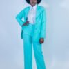 ensemble tailleur turquoise – reine damaris