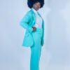 ensemble tailleur turquoise – reine damaris