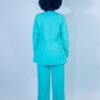ensemble tailleur turquoise – reine damaris
