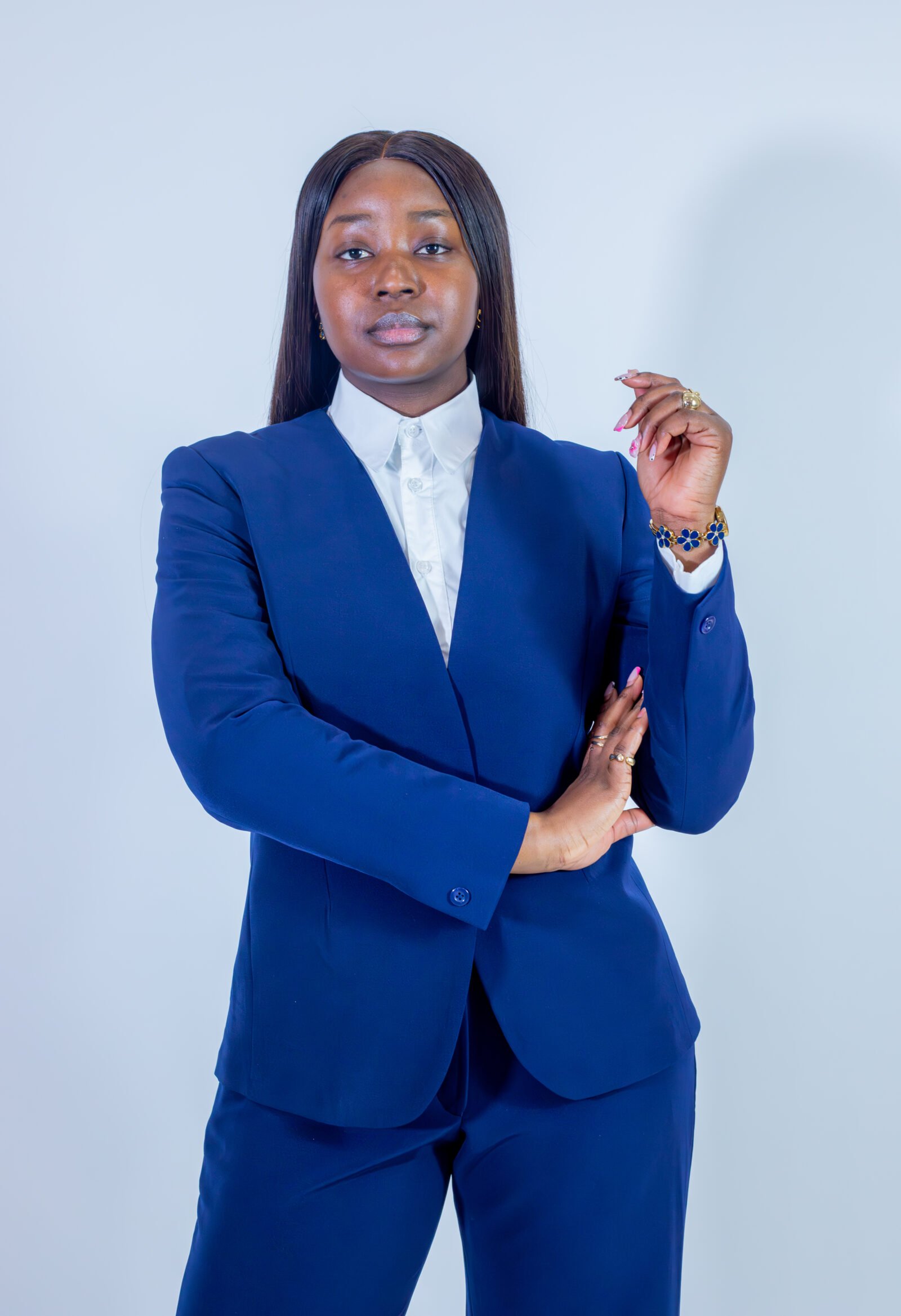 ensemble tailleur royal – esther de saphir