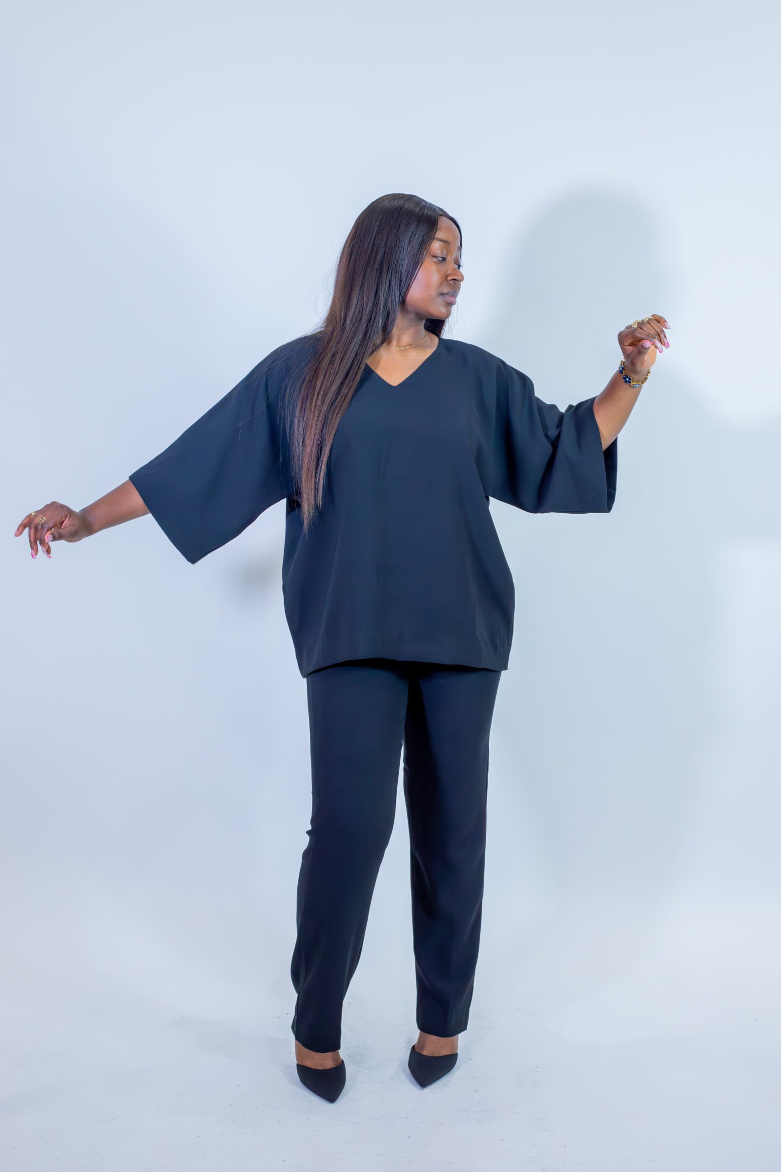 ensemble coordonné majesté – Étoile radieuse noire