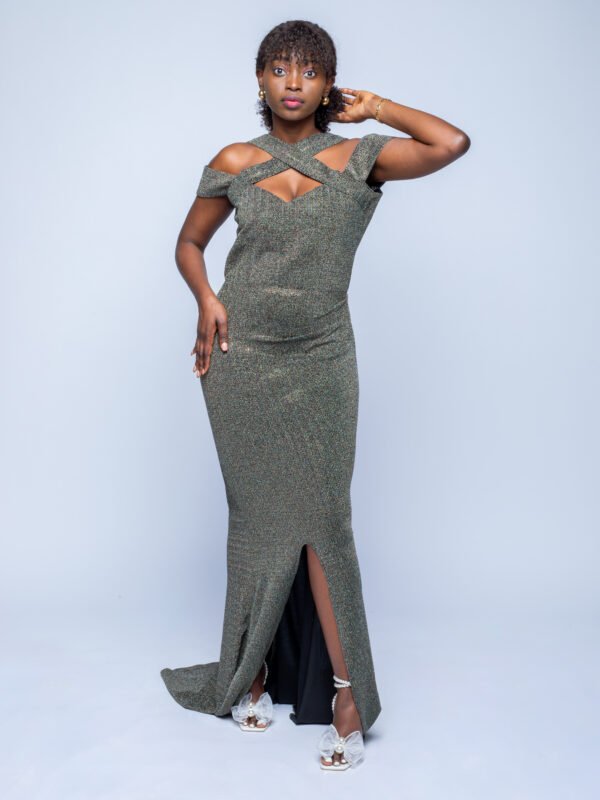 robe sirène croisée – splendeur Éternelle