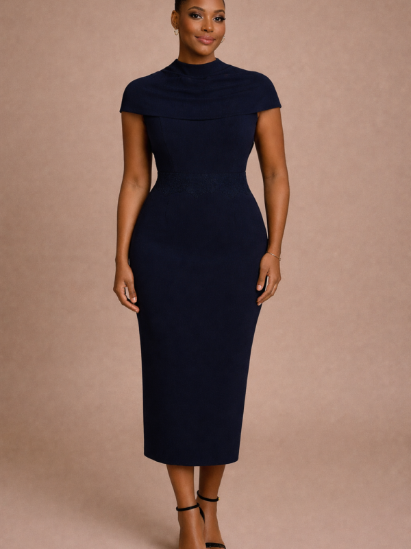 robe midi asymétrique en velours de soie – reine hadassah (copie)